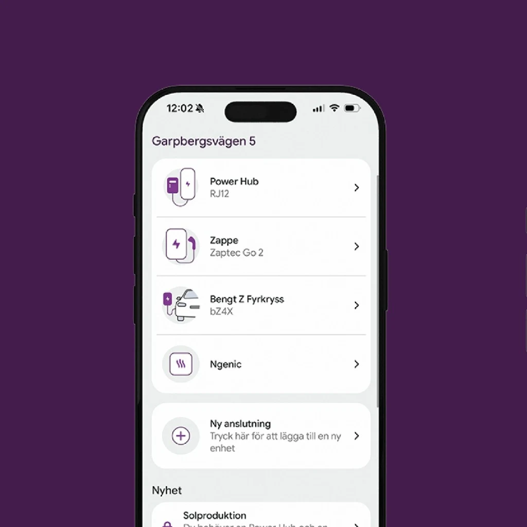 Anslutna anläggningar i Power App